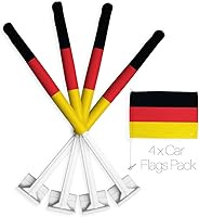 Vista 9 de Bandera de Estados Unidos con poste para coche, bandera para carros, 2 unidades, bandera de América, capó para auto, 4 de julio, decoración