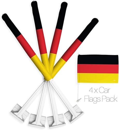 Miniatura 9 de Bandera de Estados Unidos con poste para coche, bandera para carros, 2 unidades, bandera de América, capó para auto, 4 de julio, decoración