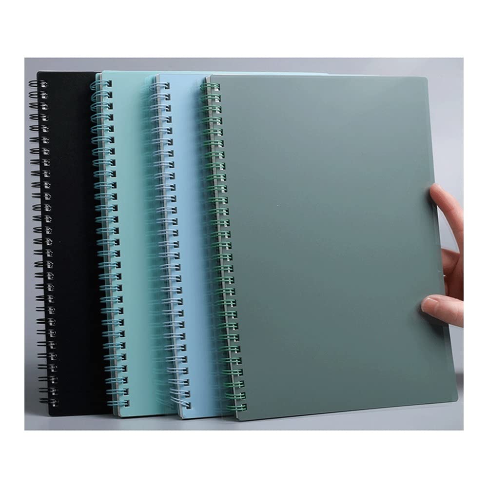 Cuadernos Cuaderno, Diario de Bobina Diario de Ancho Espesado, Cubierta Suave, 4 Paquetes, Adecuado para Hacer Planes, Oficina, útiles Escolares Oficina Escolar (Color : A, tamaño : A5)