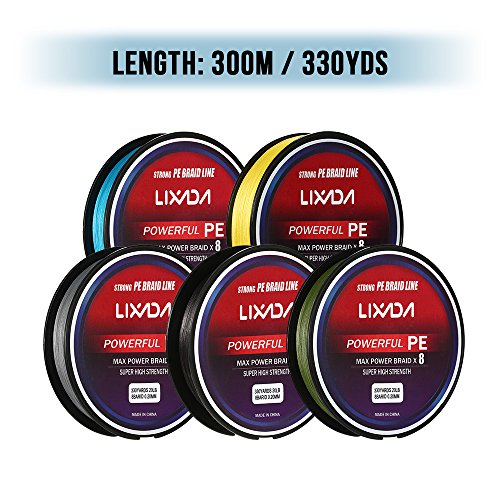 DECDEAL 300M / 330Yds 8 fios PE linha de pesca trançada Super Strong Multifilament linha de pesca ca