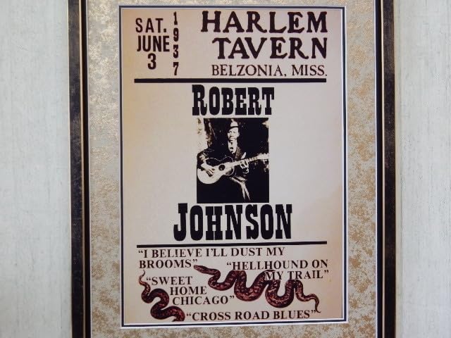 ポスター　ロバート・ジョンソン(レア・アイテム！) Amazon.co.jp: ロバート ジョンソン/ブルーズ伝説/ライブ ポスター