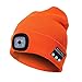 Produktbild Janhiny Unisex Kintted Hut Eingebaute 4 Stücke Led Lichter BT5.0 Strickmütze Herbst Winter Warme Beanie Cap für Outdoor Radfahren Angeln Camping