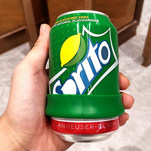 JUSHOOR Beer Can Cover Wraps Beverage Bottle Beer Can Silicone Sleeve Hide a Beer That Look Like Soda Suitable 12FL OZ 355ml(2Pack) - Thumbnail 4