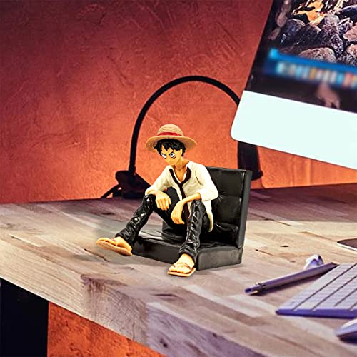 Ninjamo Monkey D Luffy Action Figure One Anime Piece Sitting Pose Mini Toy Statue Office Decor Collectible #TOP4