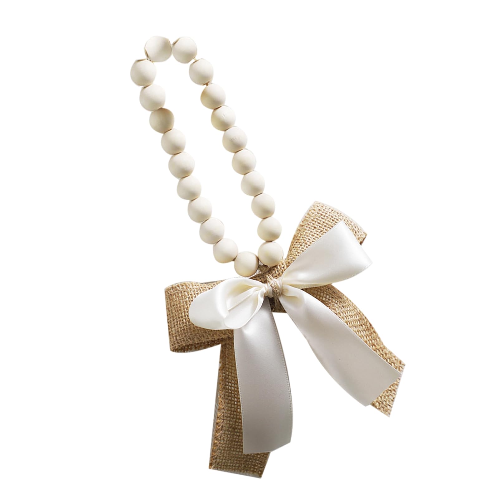 Nucelit Decorative Wood Beads Garlands Ornamentation for Holiday Farmhouses Decors Stylish Home Accent for Candy, Shelf Wood Beads Garlands