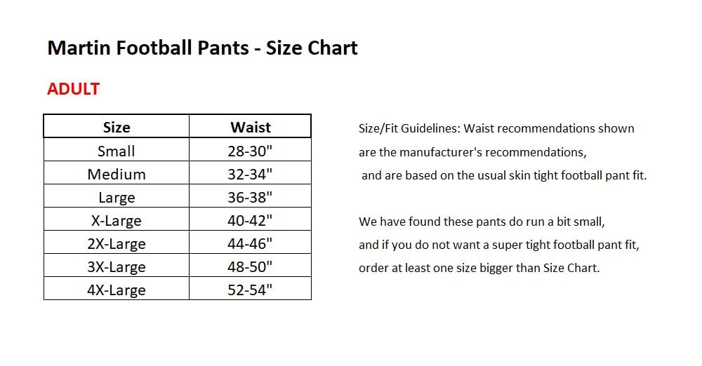Martin Sports Adult Football Dazzle Game Pants with Pads, Integrated 7-Piece Pad Set, Black (Small) (as1, Alpha, l, Regular, Regular)