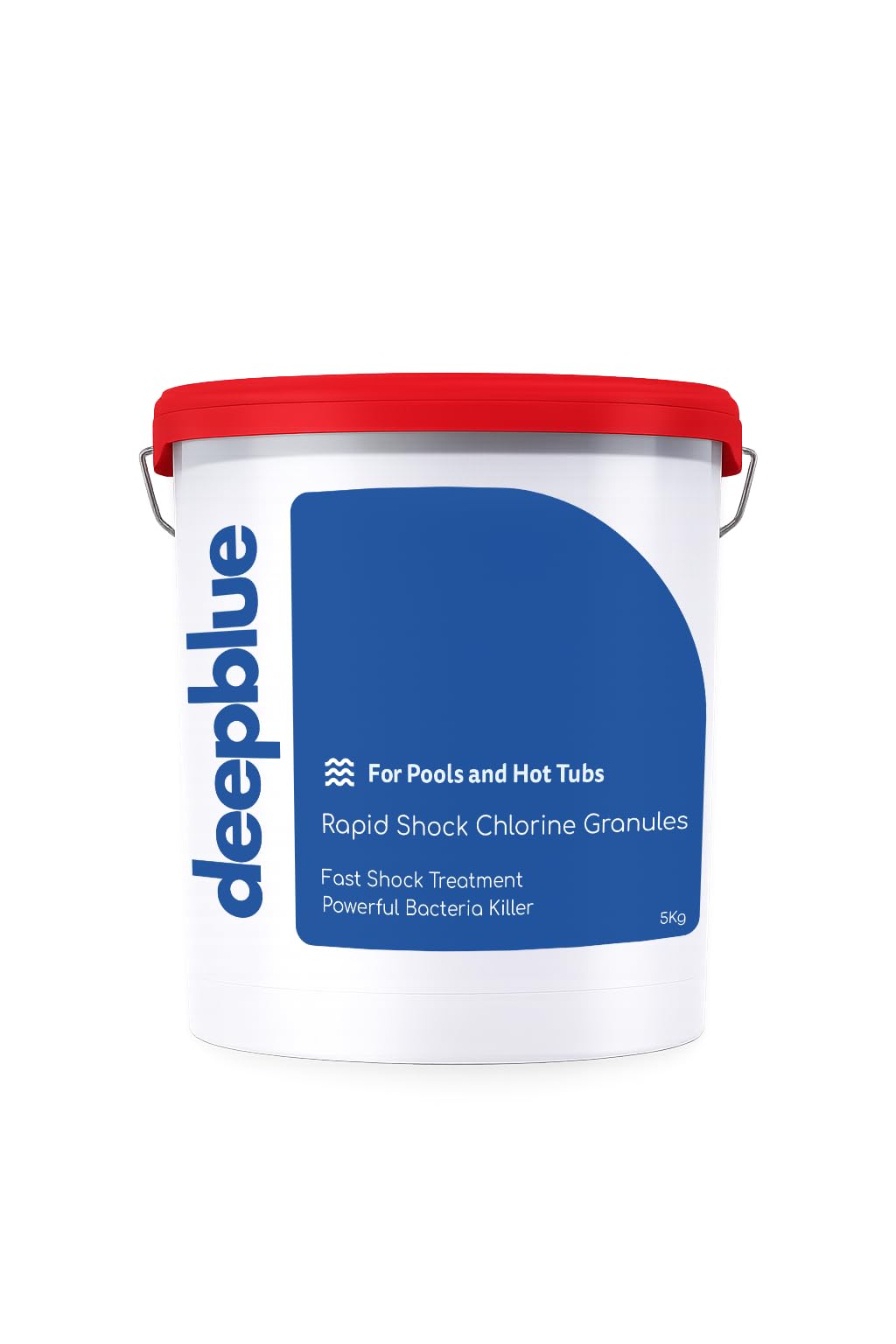 Deep Blue RAPID Shock Chlorine Granules, Fast-Dissolving Treatment for Hot Tubs and Swimming Pools (5Kg)