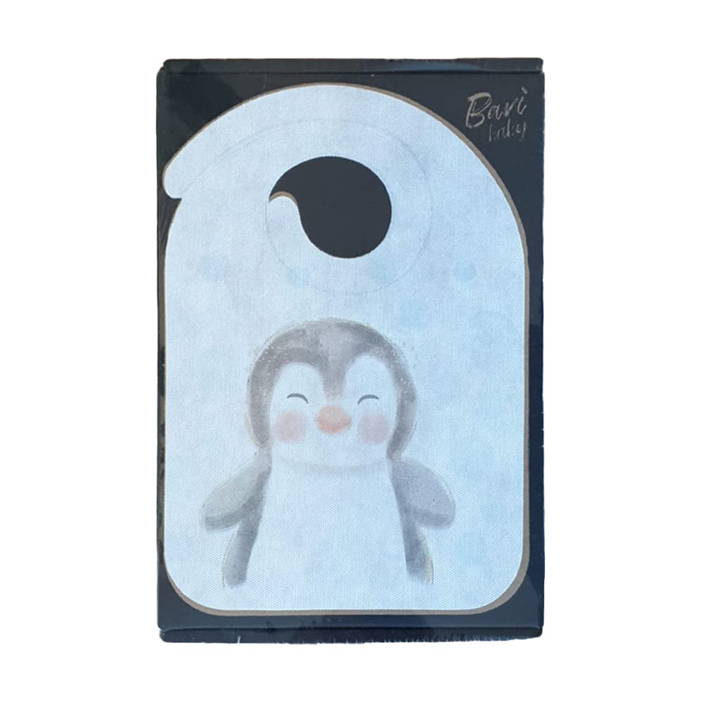 Lucgel Bavaglino Baby Bambino/Bambina grafica Pinguino Puppy in TNT Usa e Getta 230x330mm - 300 pezzi -