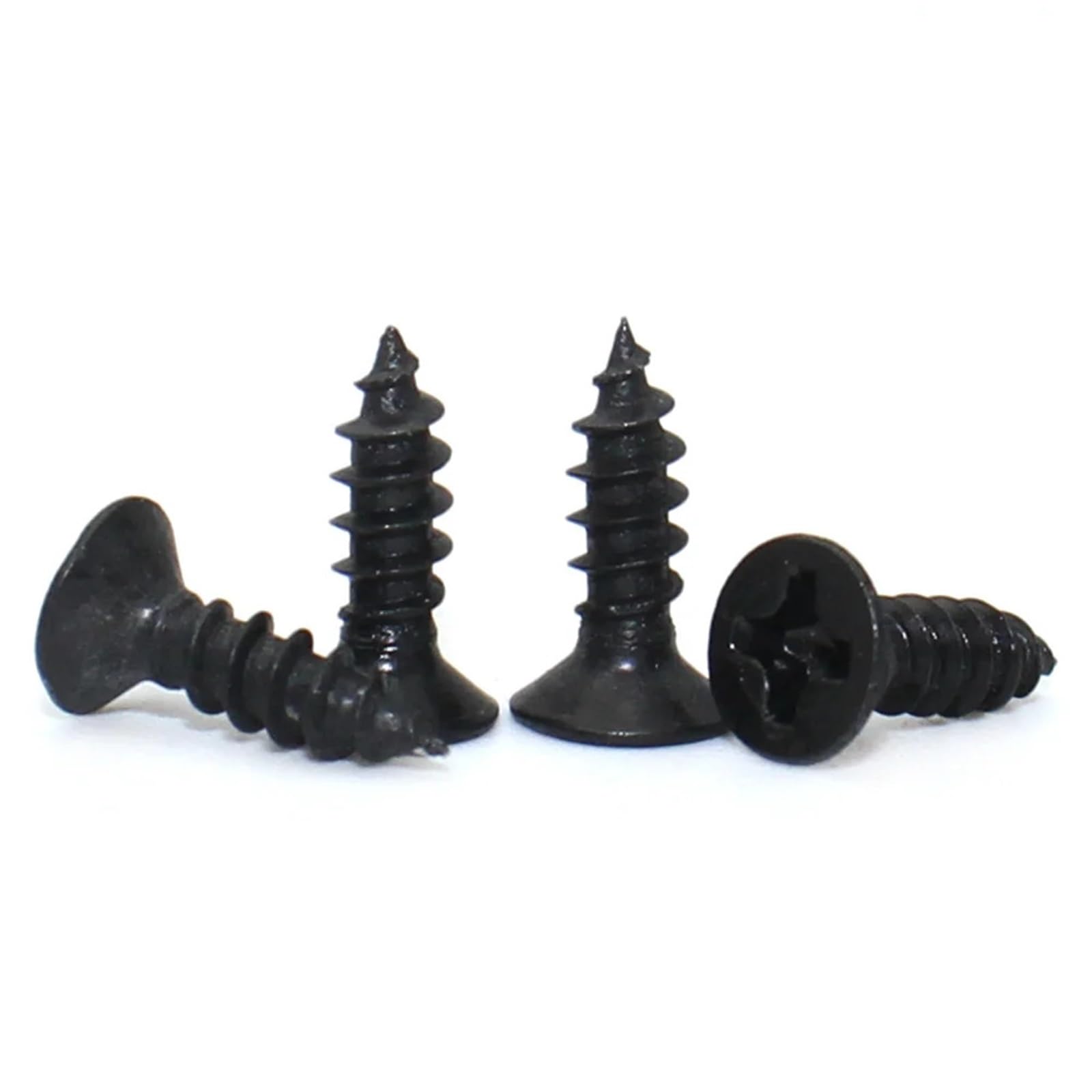 Tornillos avellanados acero inoxidable 20/50/100 Uds negro 304 acero inoxidable M2 .6 M3 M4 M5 M6 cabeza avellanada cruzada autorroscante(50mm,20pcs M6)