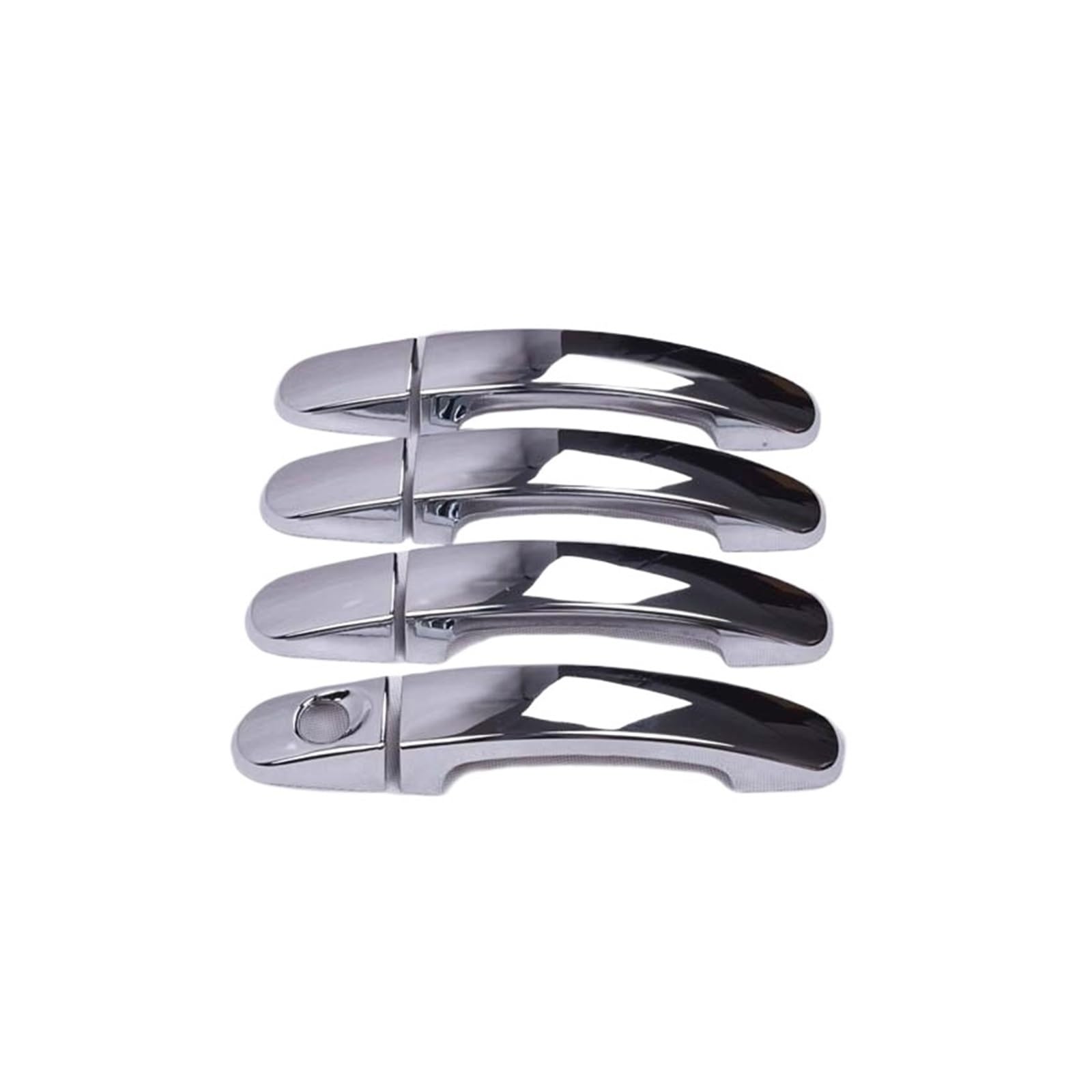 Trxjjvm Silver For For Focus 2012-2018 Glossy Black Chrome Car Door Handle Cover Trim Overlays Styling Accessories Car Exterior Door Handle(Silver)