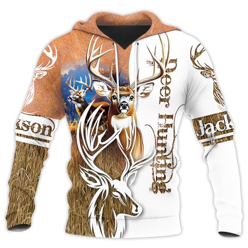 Image of PriAmi Custom Camo Hoodie for Women, 3D Pullover Hunting Sweater Gift