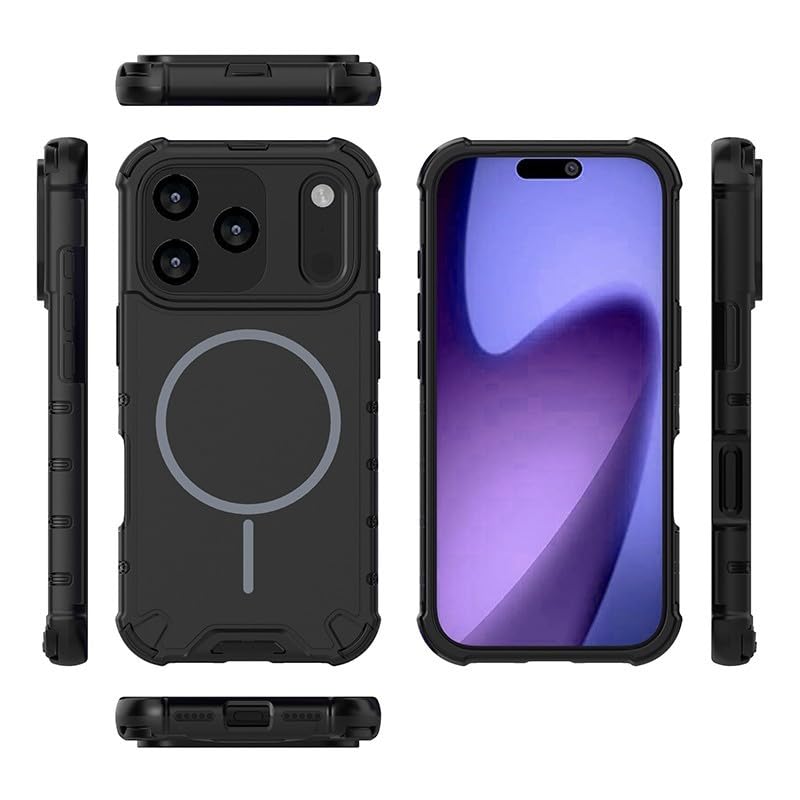 Coque iPhone 14 verte silicone rigide magnétique antichoc - 6