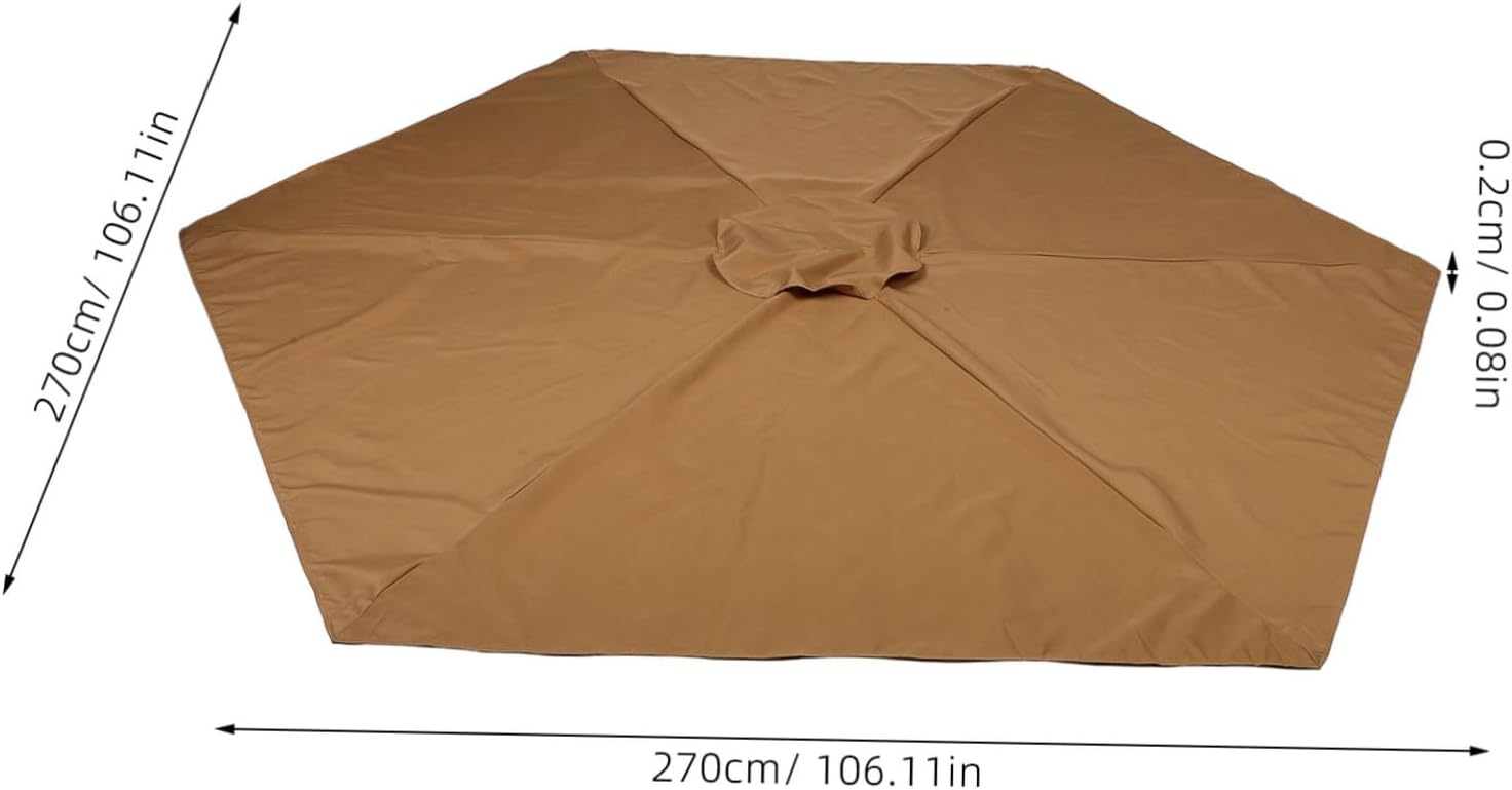 Patio Umbrella Replacement Canopy Outdoor Parasol Cover Rib Market Umbrella Chic Design for Patio and Outdoor Spaces