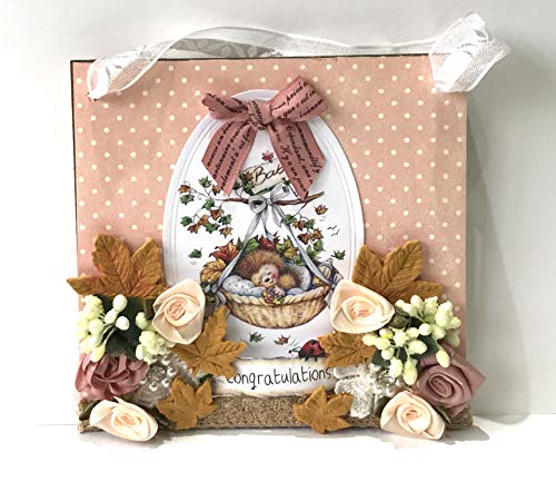 Hedgehog Friends Collection, Paper Craft Pads, Card Making Kit, Makes 80 Card Toppers, Works with Dies - Thumbnail 4
