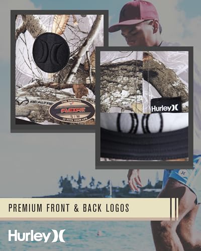 Image of Hurley Men's Caps - One & Only Flexfit Baseball Cap - Fitted Hats for Men (S-XL)