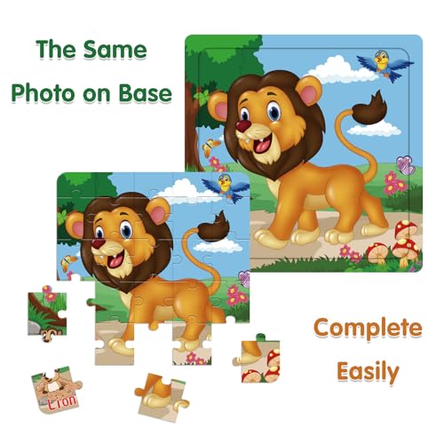 Puzzles for Kids Ages 3-5 Toddler Wooden Toys Montessori Learning Education Preschool Sets Games for Boy Girl 3 4 5+ Years Old, Pack of 6 (20 Pieces) - Image 3
