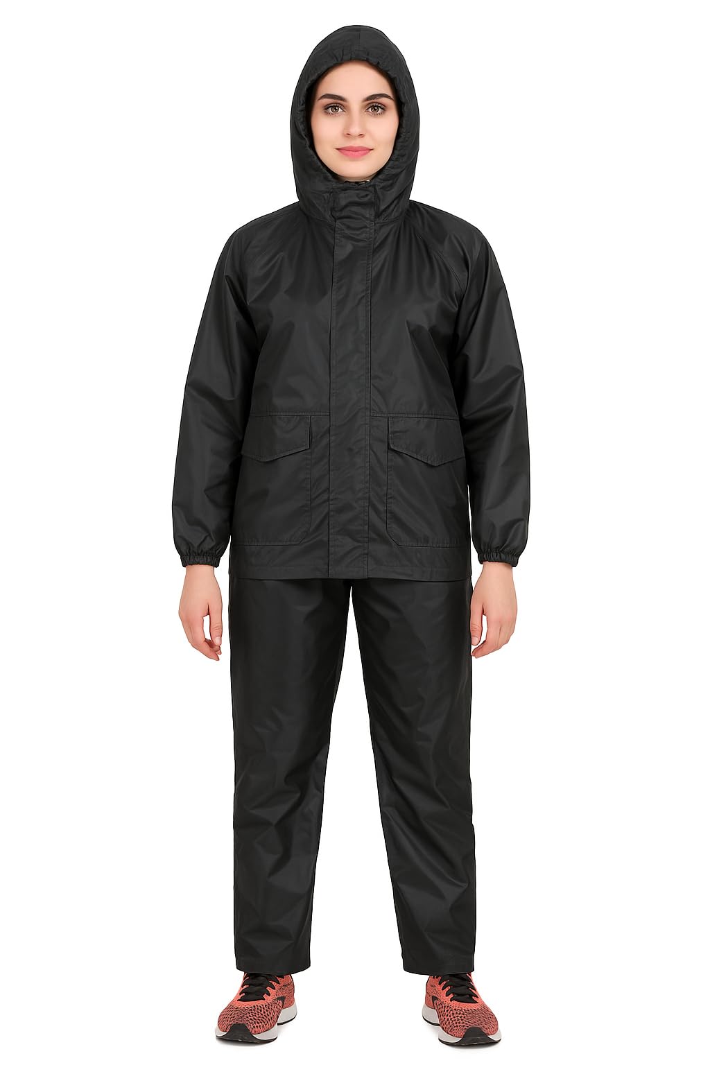 kishori fabs Raincoat for Women with Adjustable In-Built Cap Hood, Waterproof Pant and Carry Pouch | Durable & Lightweight (Set of 1)-picture-30
