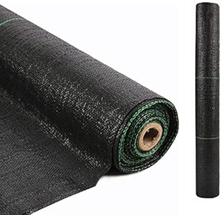 LITA 10M x 1M Wide Weed Barrier Control Fabric Ground Cover Membrane Garden Landscape Driveway Weed Block Nonwoven Heavy Duty 125gsm Black, 1 Pack