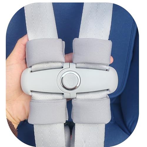 Image of Universal Child Car Seat Chest Harness Clip Buckle Guard Safer Belt Mat Set
