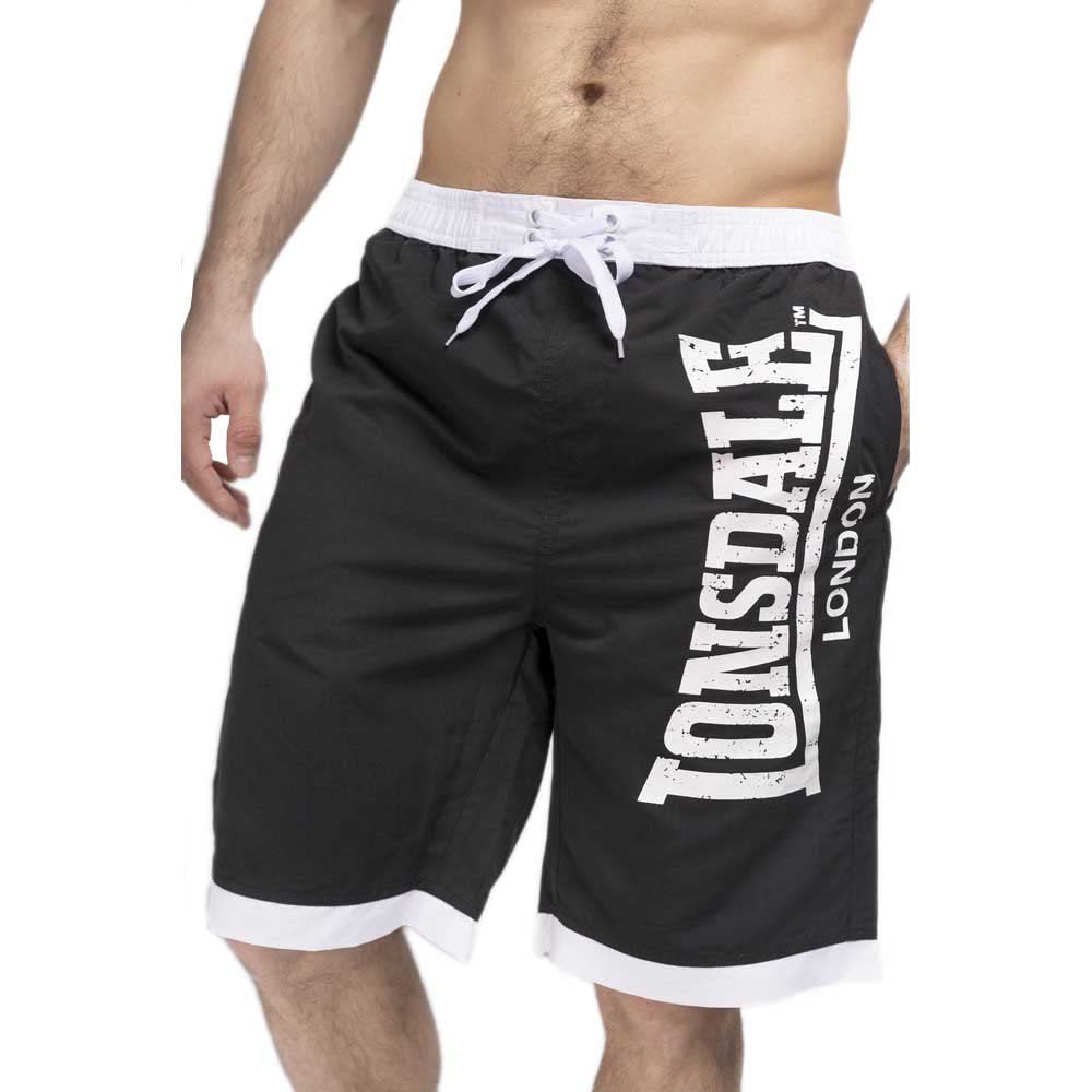 Lonsdale London Clennel Hombre Bañador Azul Regular