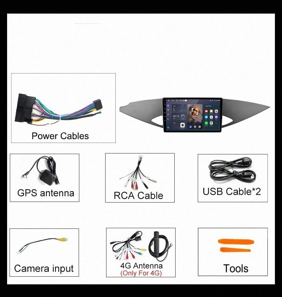 Pantalla táctil multimedia Android Auto Mitsubishi Zinger autoradio Bluetooth 32G 7