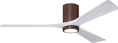 Miniatura 36 de Matthews IR3HLK-BRBR-MWH-60 Irene - Ventilador de techo para exteriores de 60 pulgadas con luz LED y control remoto y pared, 3 cuchillas de madera,