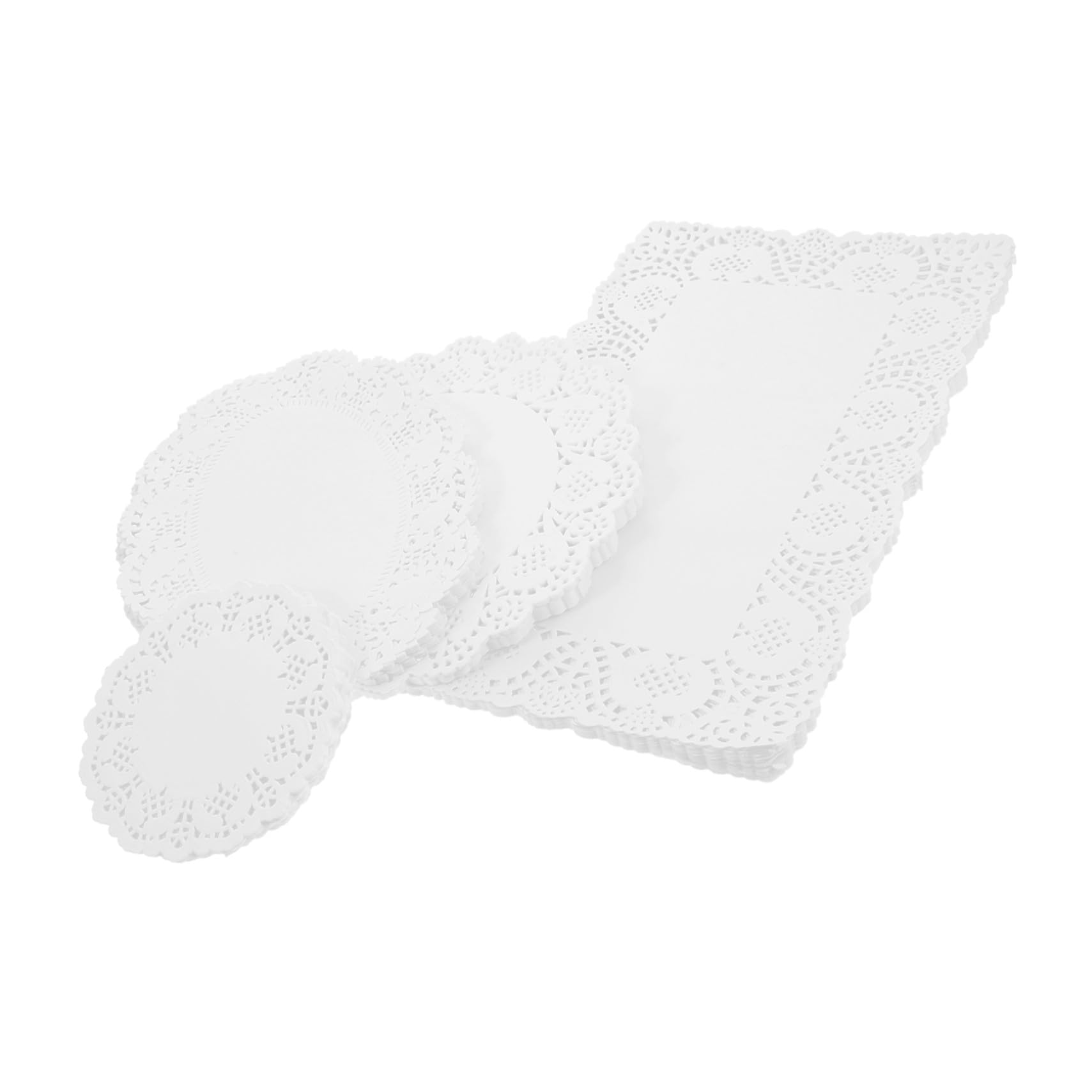 Blondas de papel para tartas Hemobllo redondas y rectangulares en reuniones familiares