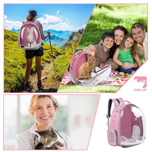 Bolsa De Transporte Ventilado Conveniente Para Passeios Acrílico Visão Panorâmica Mochila Pet Cachor