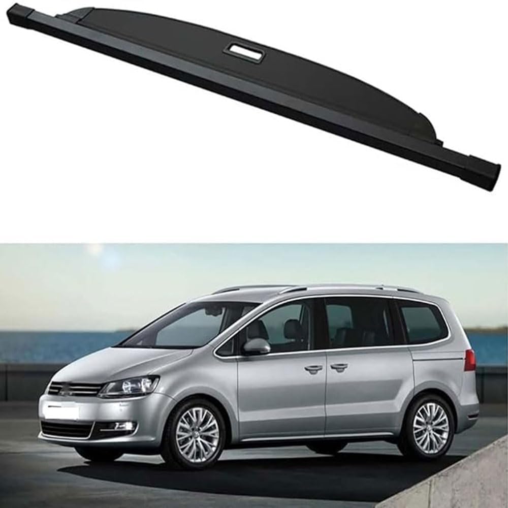 Etagère de Voiture, Convient pour Sharan 2012-2021,Protecteur de Coffre, Organisateur de Bouclier de sécurité télescopique