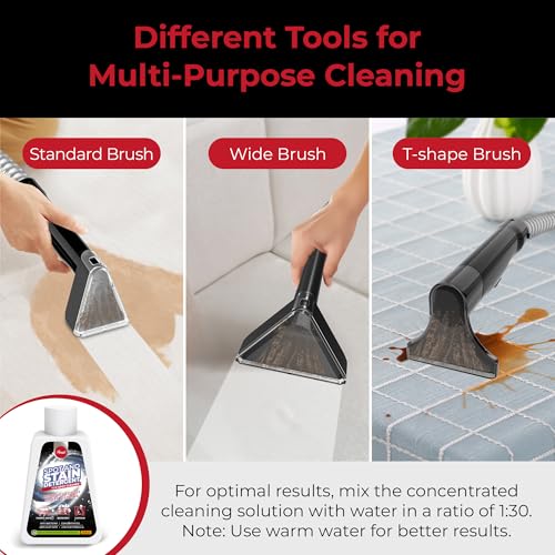 Image of Rosewill Multi-Purpose Portable Carpet and Upholstery Cleaner, Powerful Suction 18 KPa Spot Cleaner, 600W Motor, Car and Auto Detailer, Stain /Spot Remover; Versatile Use: Carpet, Sofa, Pet Hair