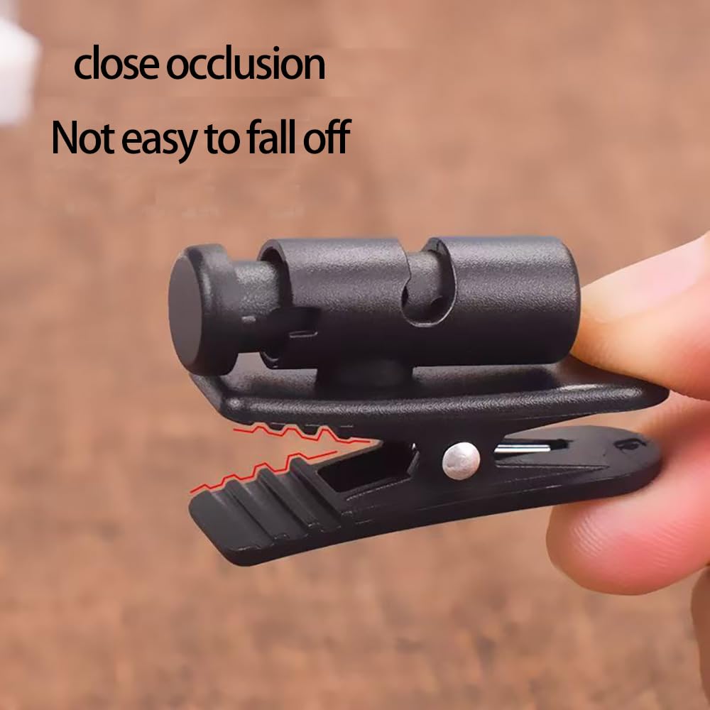 4 Pezzi Clip per Cavo per Auricolare Morsetto per Filo per Cuffie Ruotabile a 360°Morsetti in Plastica per Cuffie Cablate per Lavoro Sport e Uso Quotidiano
