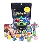 Haxtec Mystery DND Dice Set 7pcs Polyhedral Dice, Mystery Dice for Dungeons & Dragons, Chance Win Rare Sharp Edge, Great DND Gift for RPG players, No Duplicates in 2/5 Packs