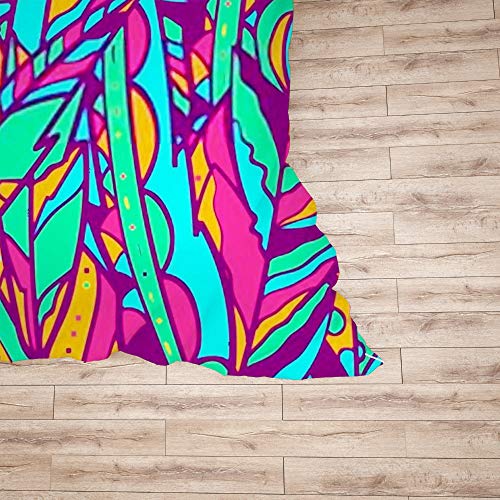 Parure de lit 100 % polyester de qualité supérieure au motif de feuilles colorées