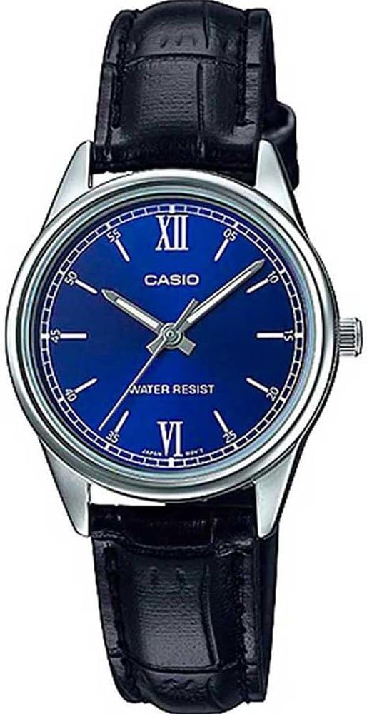Casio Women's All Year Standard Quartz Watch, Black/Blue, Tek Beden, Strap, black/blue, Strap