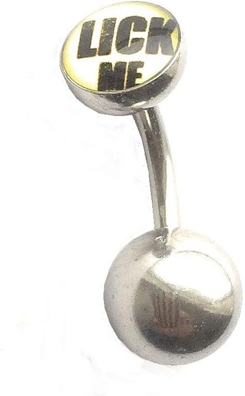 xTcLick ME Logo VCH Heavy Ball Piercing Barbell for Extra Pressure