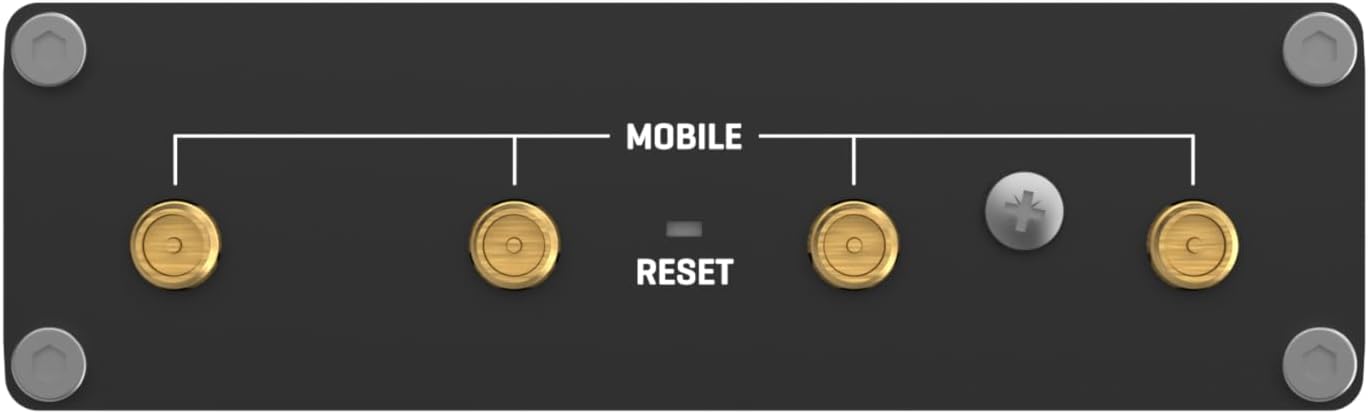 Teltonika TRB500000000 Model TRB500 Industrial 5G Gateway; Speeds of up to 1 Gbps; Auto APN; 2x Inputs/Outputs; For use in Europe, Middle East, Africa, Oceania, Brazil; Not for use in USA