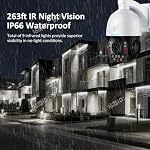 SV3C PTZ POE Camera Outdoor, 36X Zoom 360° Auto Tracking 4K IP Wired Camera - Image 5