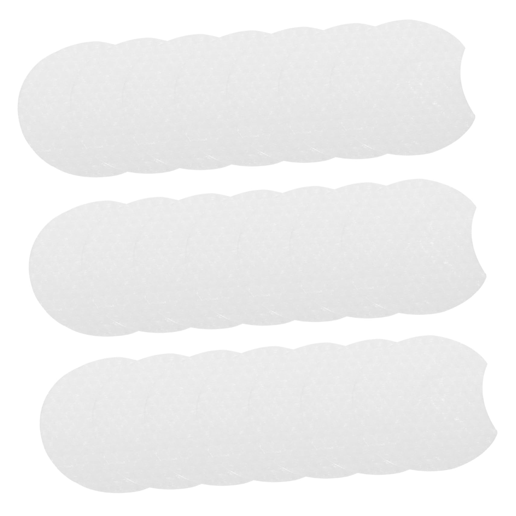 Beatifufu 600pcs Semicircular Makeup Remover Pads Face Fabric Cotton Rounds Non-Woven Cleansing Pads