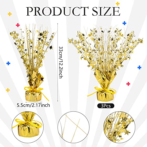 Crowye Metallic Foil Spray Centerpiece Party Golden Star Foil Spray Centerpiece Table Decoration Gleam 'N Burst Centerpieces Metallic Table Centerpieces For Birthday Party Season Holiday (6 Pieces) #TOP3