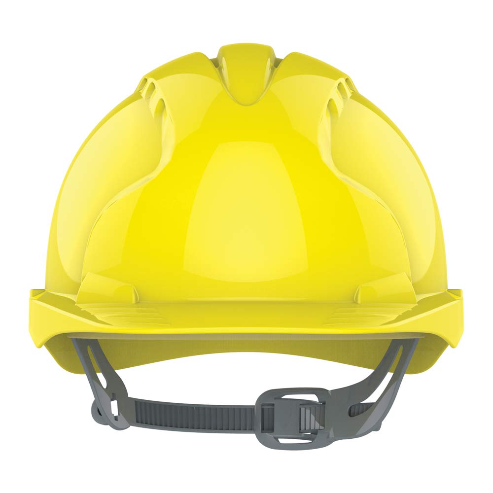 JSP EVO3 HDPE Safety Helmet with OneTouch Slip Ratchet Yellow (AJE160-000-200) - Image 2