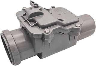 MD Technic Rückstauverschluss mit Verriegelung Ø DN 50 bis Ø DN 200 in Orange und grau auswahl (DN 50 Grau)