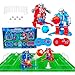 JUGUETECNIC │ Soccer Robots interactivos │Juego de Mesa Futbol │ Futbolín para Niños Interactivo | Juguete Robots Teledirigidos │ Campo, Porterías, Mandos y Conos