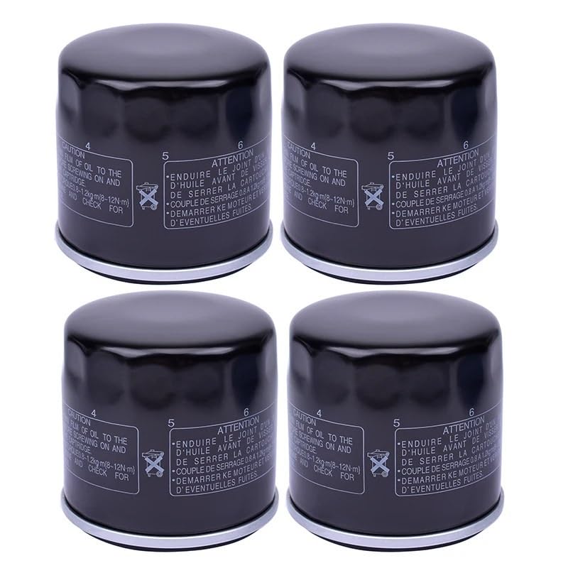 Filtro de Aceite para Motocicleta Suzuki GSXR1100 GSF1200 GSX1200 GSF1250 Inazuma, Filtro de Aceite de Gasolina para Motocicleta de 1000 CC.(4 Pezzi)