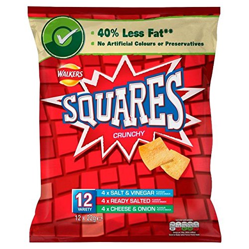 Squares Variety Snacks 22g x - 12 per pack