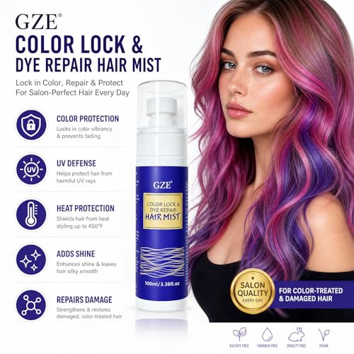 GZE Color Lock & Dye Repair Hair Mist 100ml miniatura 3