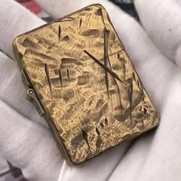 Zorro 915S Handmade Brass Lighter, Heavy Armor Retro Design with Thickened Trench Style and Durable Hinge, 230g Collectible 915-tool Marks
