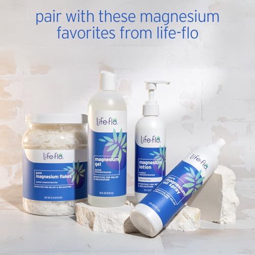 LIFE-FLO Magnesium Bath Flakes, Unscented, 44 oz