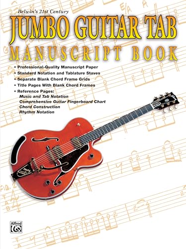 Belwin's 21st Century Jumbo Guitar TAB Manuscript Book