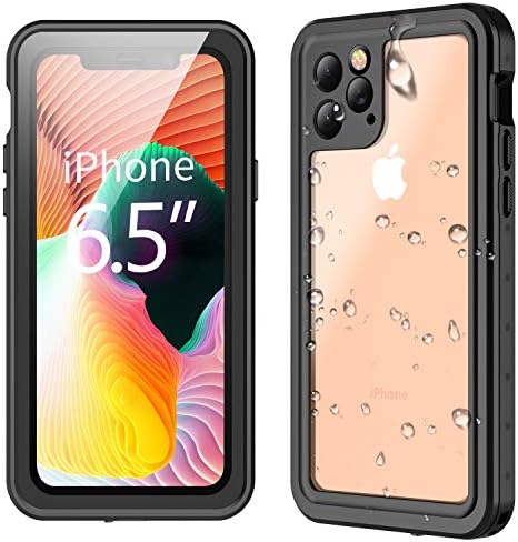 Red2Fire iPhone 11 Pro Max Waterproof Case, Full-Body Rugged Clear Case with Built-in Screen Protector, Waterproof Shockproof Dustproof Case for iPhone 11 Pro Max 6.5 inch (2019)