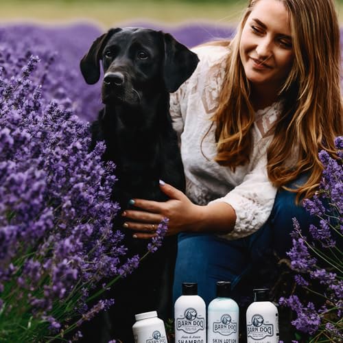 EQUIDERMA Barn Dog Skin Lotion | Hot Spot, Topical Solution for Skin Problems Dog | Lavender-Infused Soothing Leave-On Skin Treatment | 16 oz Grooming Solution
